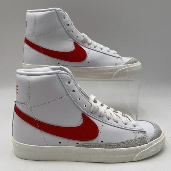 Nike Shoes - Nike Women's Sz 8 Blazer Mid '77 White Habanero Red Sail Sneakers CZ1055 101